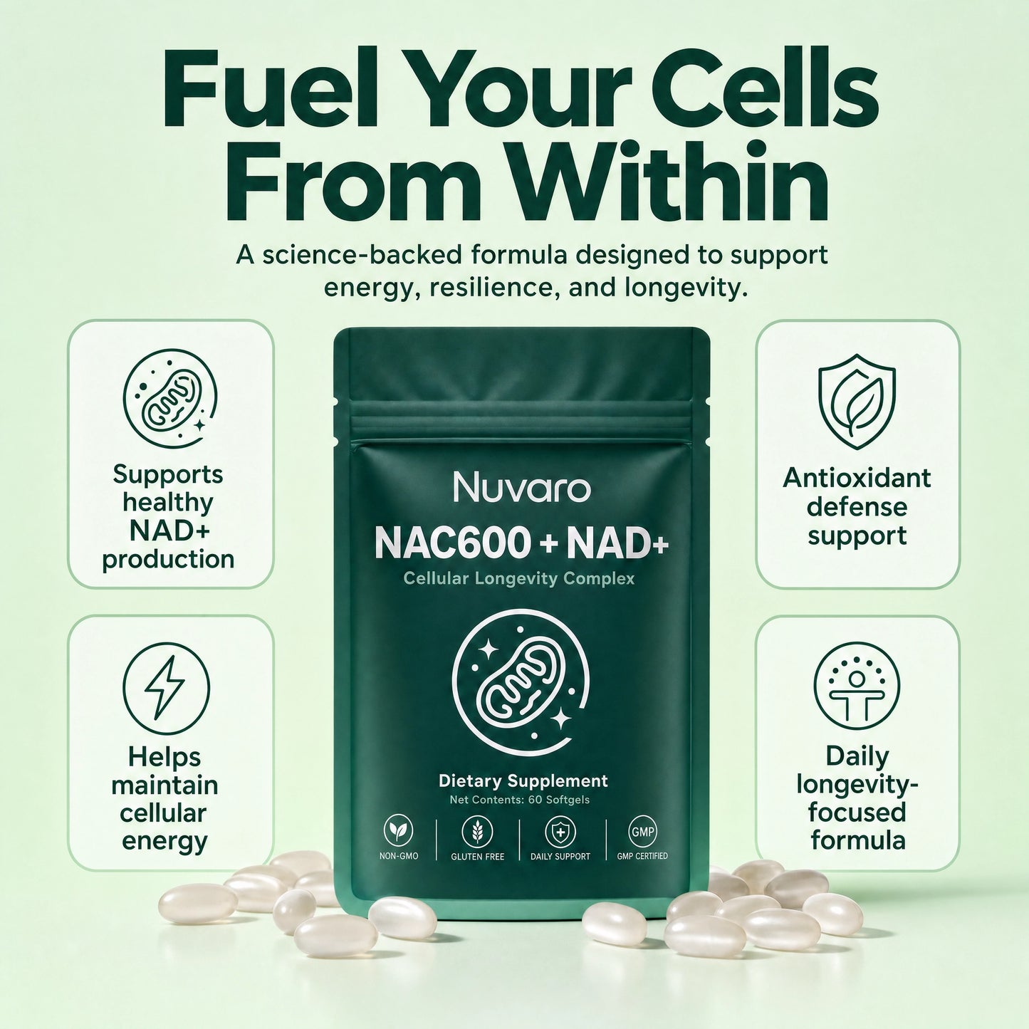 Nuvaro NAC600 + NAD Daily Complex