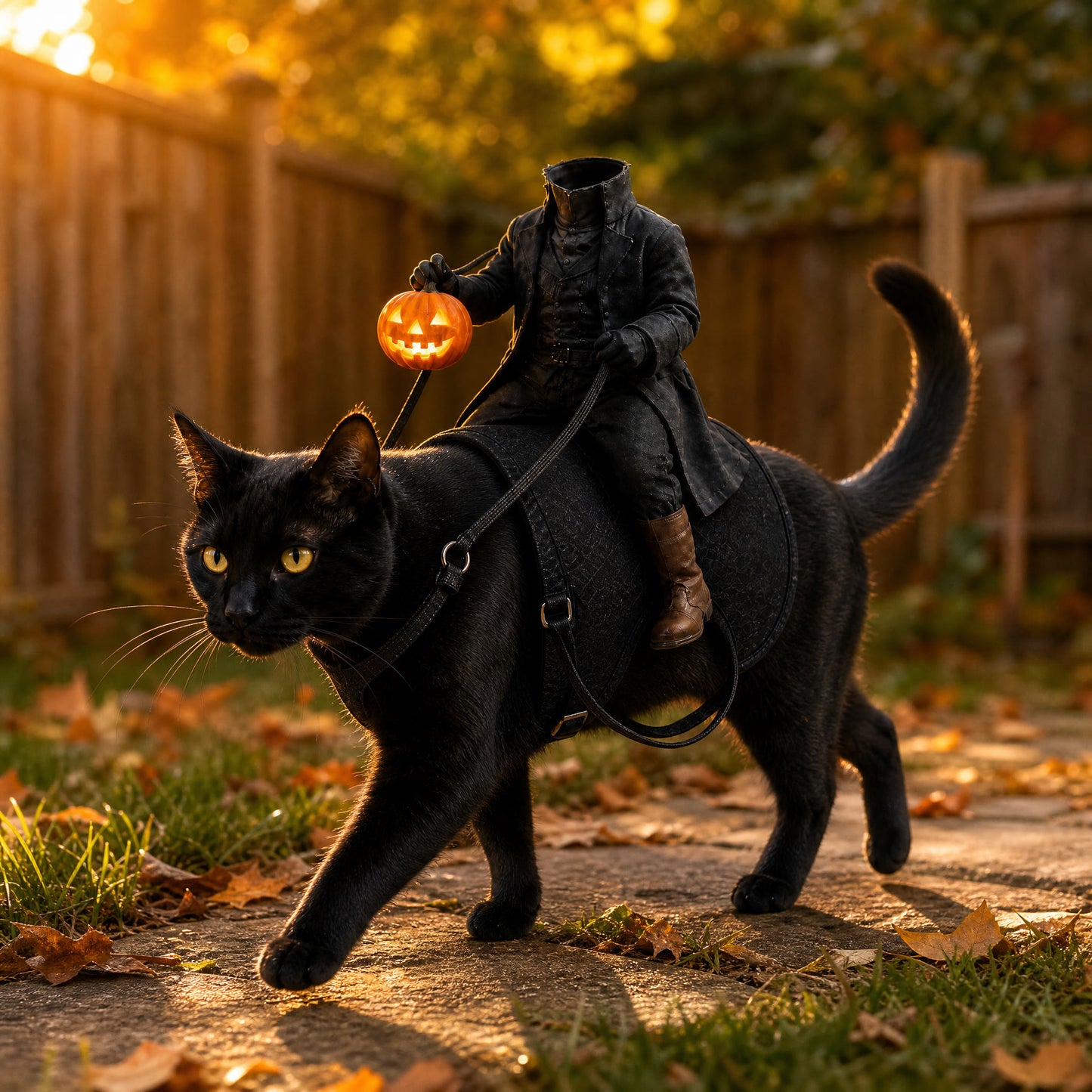 Nuvaro Midnight Rider Cat Costume