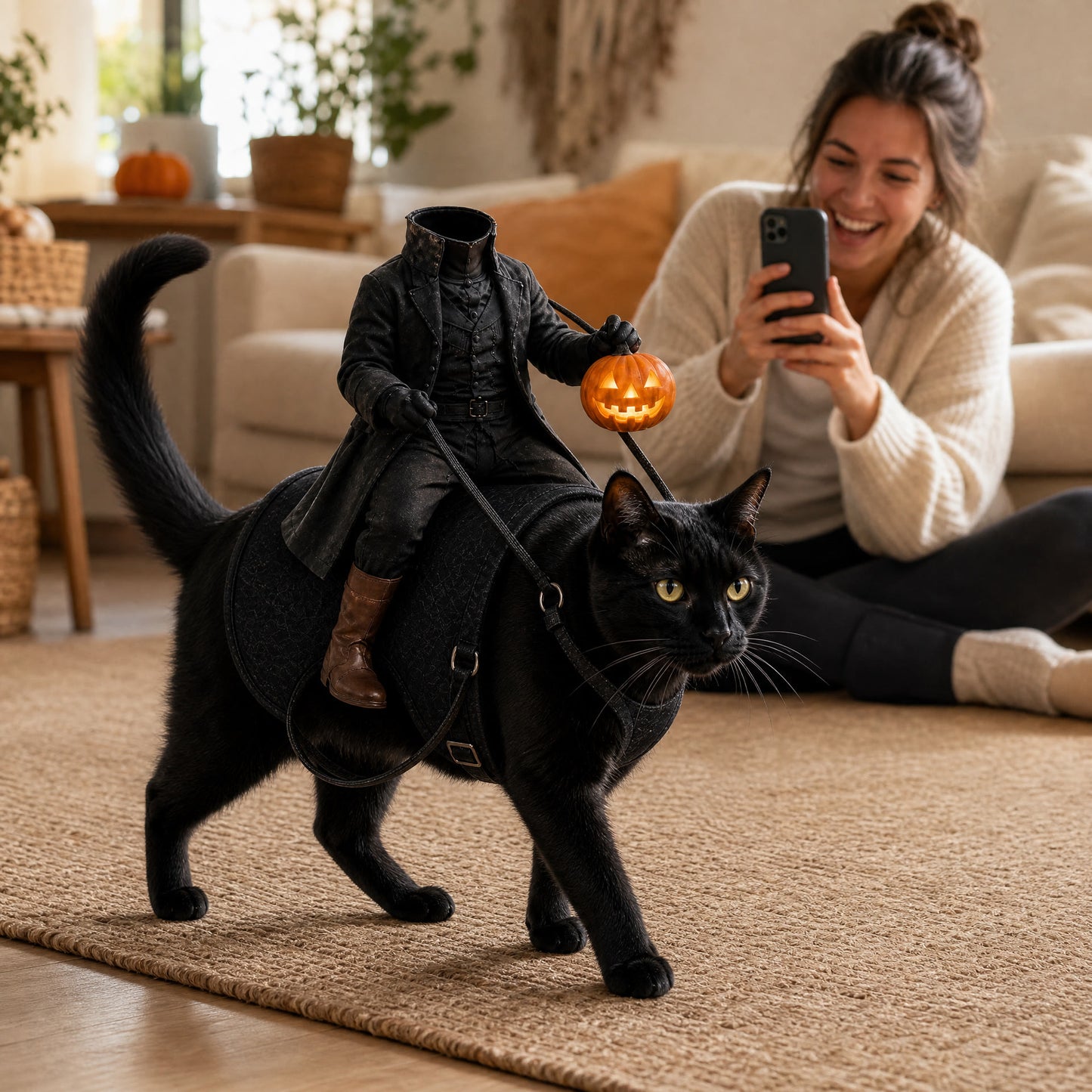 Nuvaro Midnight Rider Cat Costume
