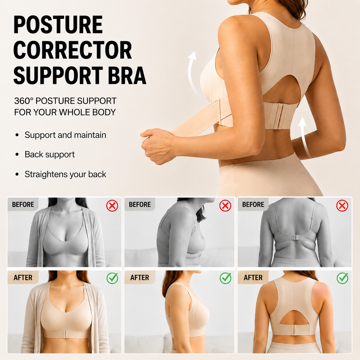Nuvaro Posture corrector bra